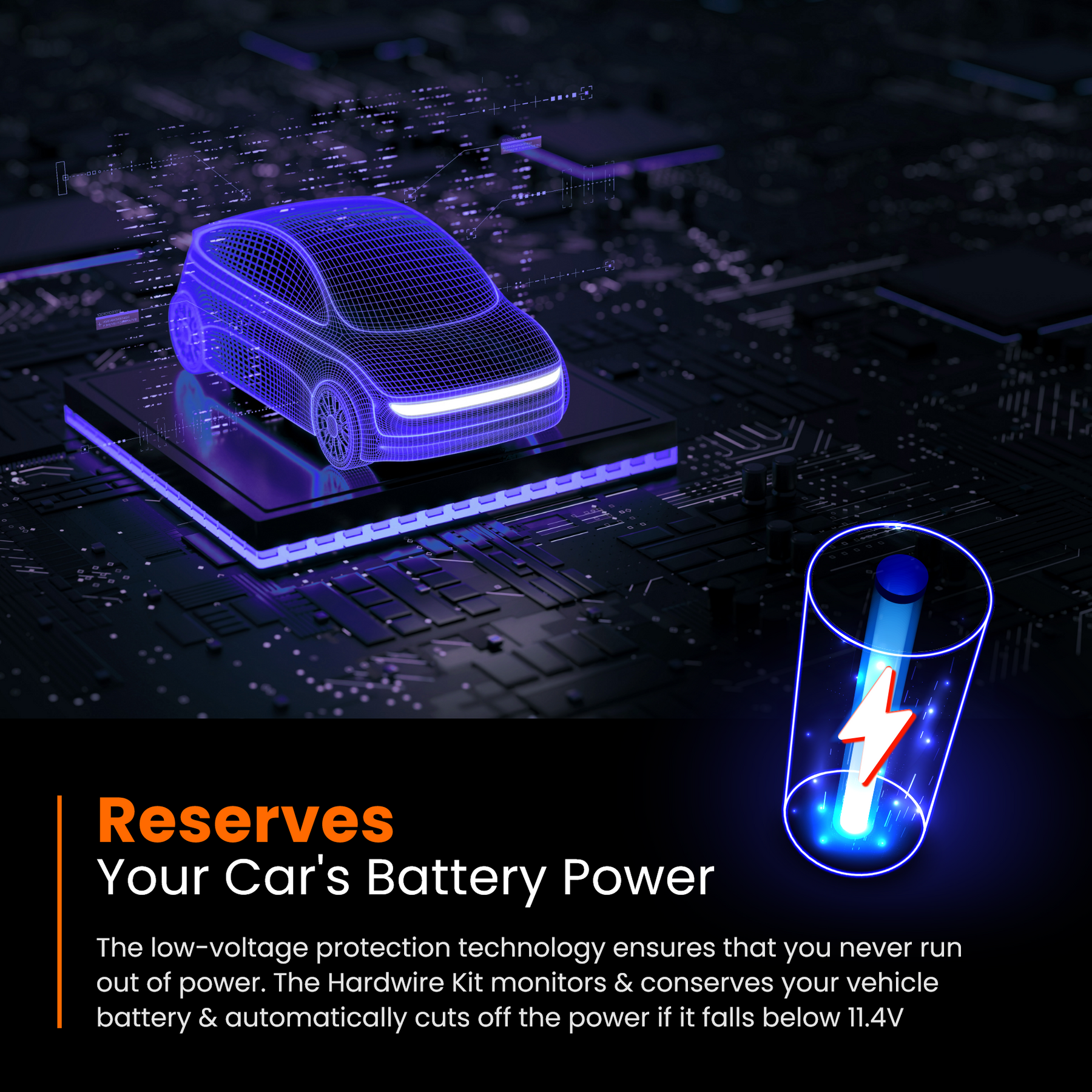 RA7300C - Road Angel Halo Dash Cam 5V- Type C Hardwiring Kit - for Halo Start 2/Ignite 2 and Vision 3