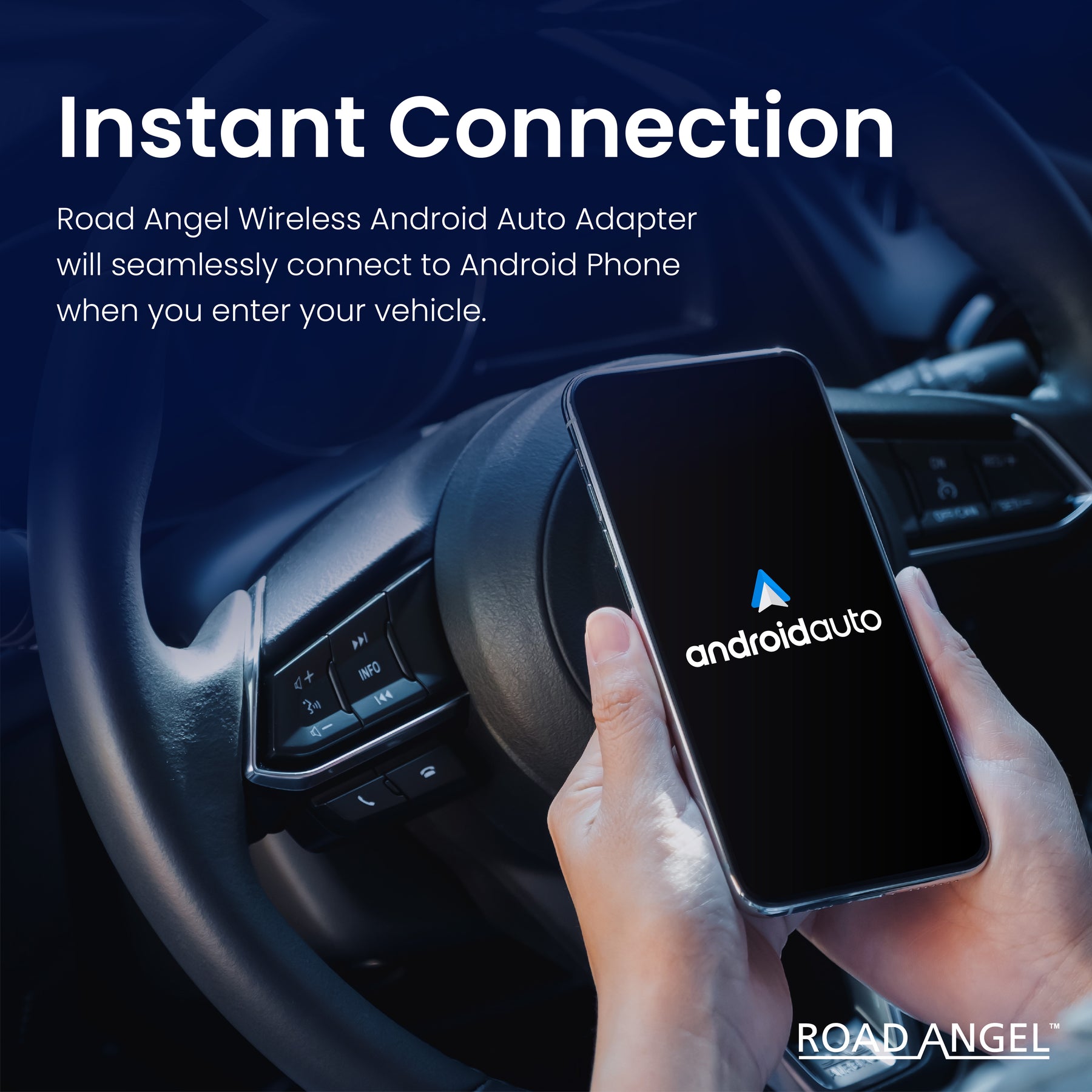 Road Angel RAAA1 Adaptateur sans fil Android Auto